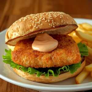 Fish Sandwich Fries & Soft Drink