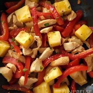 Chicken With Pineapple 紫罗炒鸡片