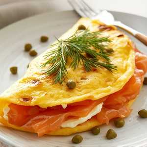 Lox And Cream Cheese Omelet