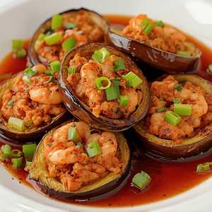 Shrimp Stuffed Eggplant
