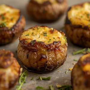 Baked Mushroom Scallops