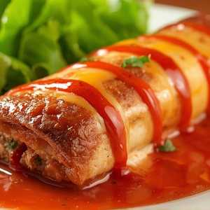 Chimichanga With Red Chili Green Chili Or Beef