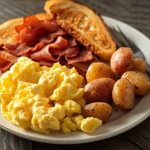 Scrambled Eggs and Bacon