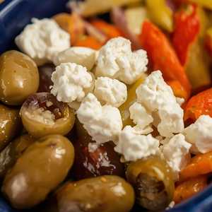 Aegean/Mediterranean Olives, Tulum Cheese, Pickled Turkish Vegetables