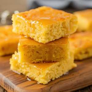 Family Homemade Cornbread with Honey Butter Glaze
