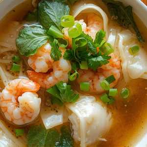 Shrimp Wonton Noodle Soup