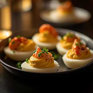 Lobster Deviled Eggs