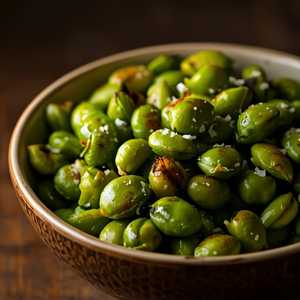 Charred Edamame
