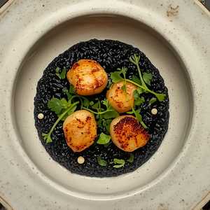 Squid Ink Risotto