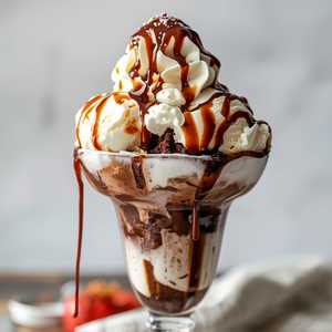 Fudge Brownie Sundae