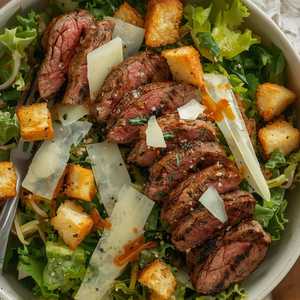 Ensalada Caesar Carne