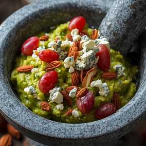 Blue Cheese, Grapes, Smoked Almonds Guacamole