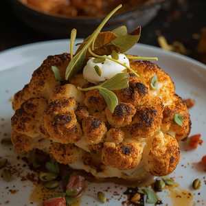 Curried & Smoked Cauliflower