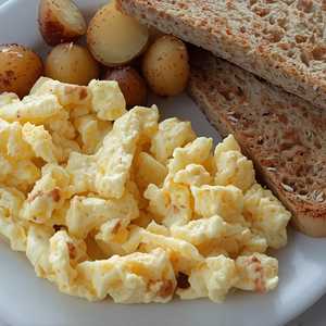 Scrambled Eggs Plate