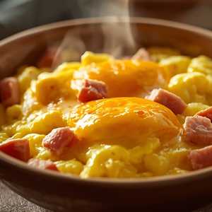 Scrambled with Ham & Cheese