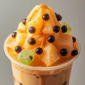 Boba Thai Tea Bingsu