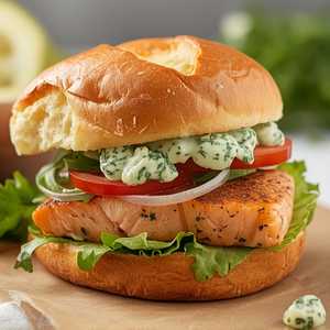 Grilled Salmon Sandwich