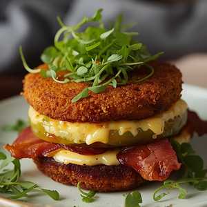 Fried Green Tomato BLT Stack