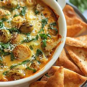 Brussels & Artichoke Dip