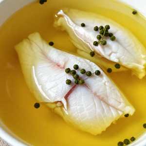 Boiled Black Fish Slices W. Pickled Mustard Greens
