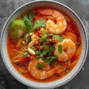 Tom Yum Noodle With Shrimp