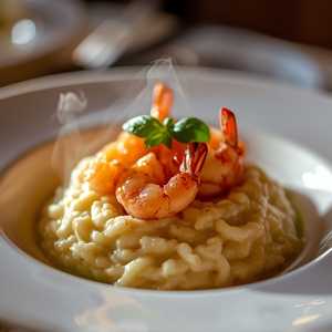 Risotto con gamberetti