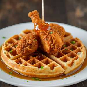 Golden Chicken & Waffles