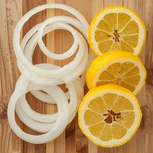 White Onions Lemons