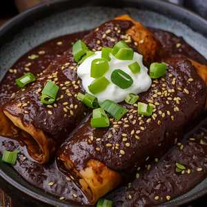 Mole Poblanas Enchiladas