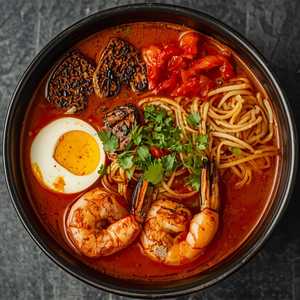 Chili Shrimp + Kimchi Ramen
