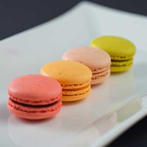 Four Assorted Macarons