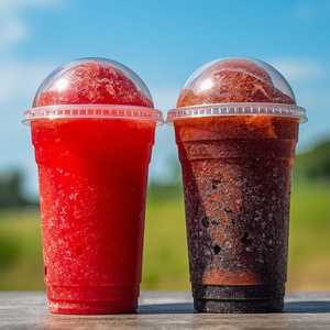 Frozen Coca-Cola & Frozen Fanta Wild Cherry