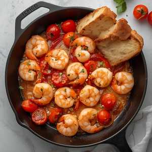 Cast Iron Garlic Shrimp