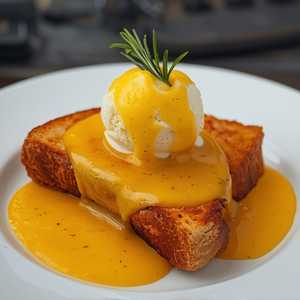 Salted Egg Yolk Toast