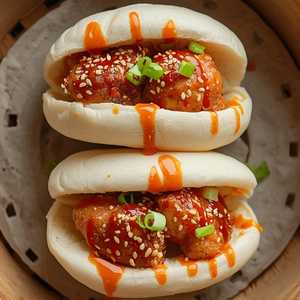 korean fried chicken bao