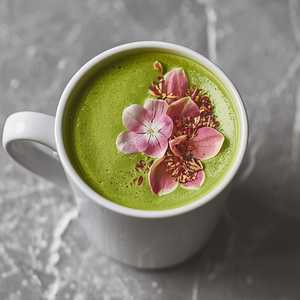 White Rose Matcha Latte