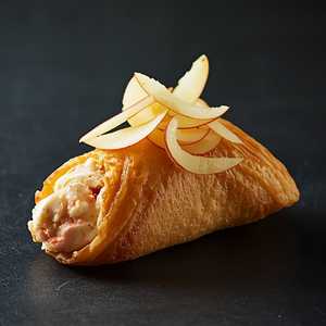 Savory Cannoli With Alabama Crab Salad & Shaved Mountain Rose Apple