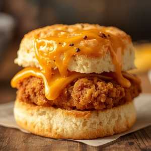 Fried chicken biscuit