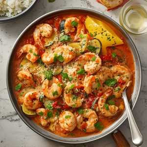 POLLO CON CAMARONES