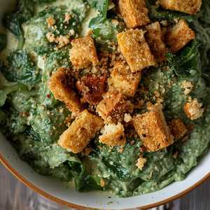 Kimchi Creamed-Spinach