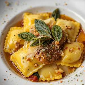 Ravioli di Ricotta con Salvia