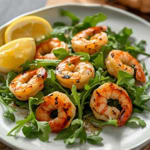 Insalata Di Arugola Con Gamberi