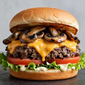 SWISS MUSHROOM BURGER