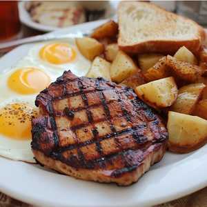 Pork Chop & Eggs
