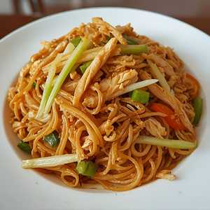 Shredded Chicken Chow Mein