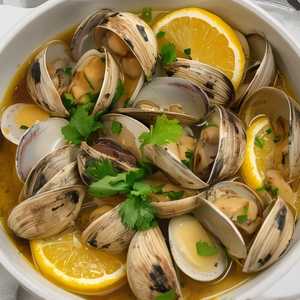 Clams in broth