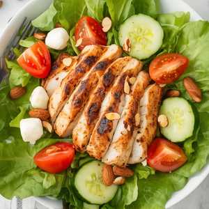 Grilled Chicken Almond Salad