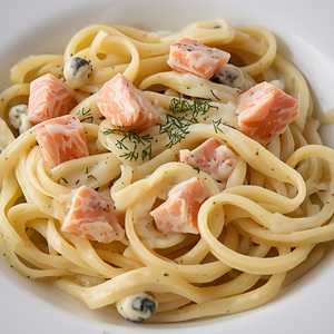 Fettuccine with Smoked Salmon