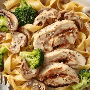 Grilled Chicken Breast Fettucine