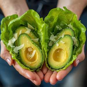 Salade d 'Avocats et Sucrine au Parmesan